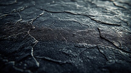 Dust and Scratches on Black Surface Texture Background : Generative AI
