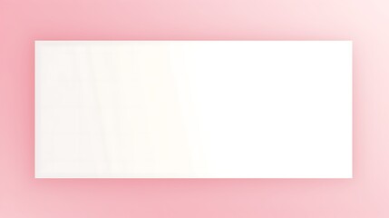 White Paper Sheet on Pink Background