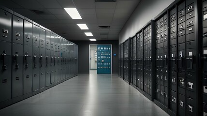 the importance of secure document storage in healthcare with an image showcasing encrypted digital archives, Secure Healthcare Document Storage.