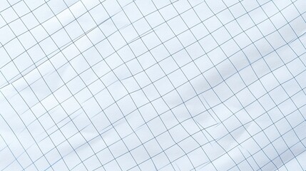 Photograph of White Grid Paper Top View Texture Background : Generative AI