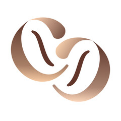 Obraz premium pure coffee beans illustration