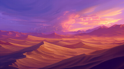 Fototapeta premium sunset in the desert