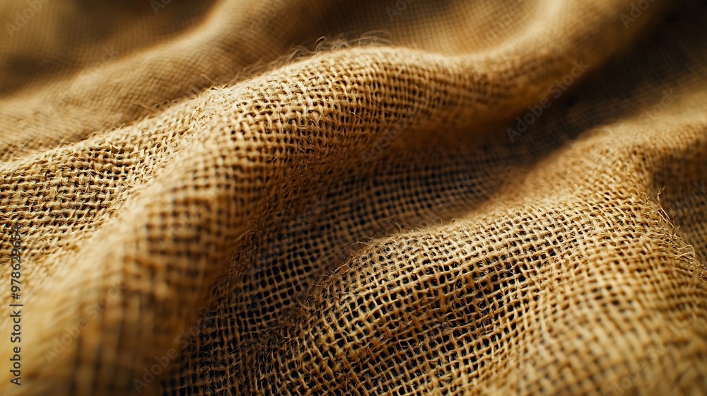 Poster burlap closeup : generative ai