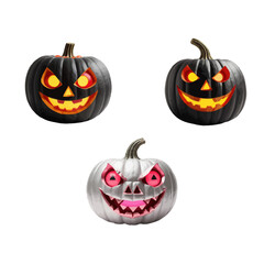 Spooky halloween pumpkin, carved jack o' lantern, autumn seasonal decoration, 