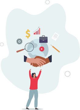 Grounded theory approach for systematic data collection.flat design with people.