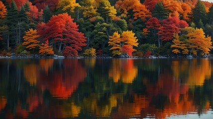 Fototapeta premium the lake is a beautiful place to visit.