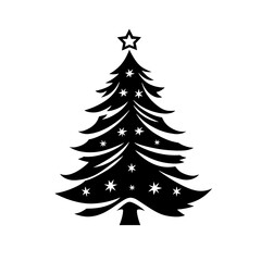 Christmas Tree And Decoration isolated on Transparency Background, Generative AI