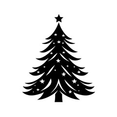 Christmas Tree And Decoration isolated on Transparency Background, Generative AI
