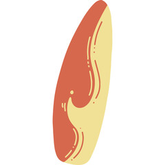 Summer element collection in flat design