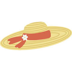 Summer element collection in flat design