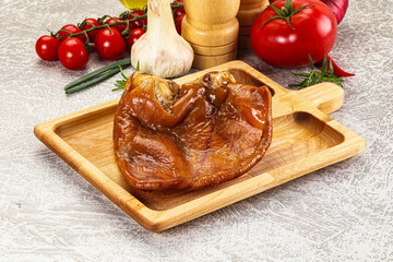 Smoked pork ear snack appetizer