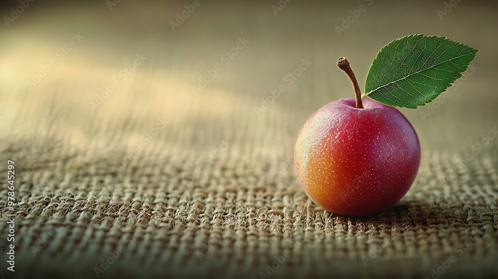 Poster one plum on sacking : generative ai