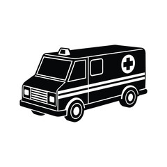 Ambulance Icon. Vector isolated editable 