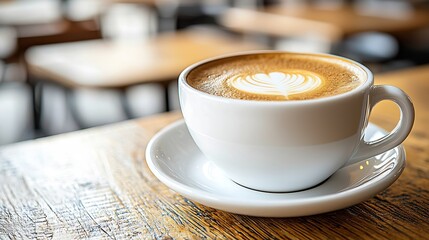 Cup of Coffee on Table : Generative AI