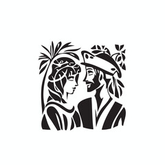 Fototapeta premium renaissance event vector, renaissance logo