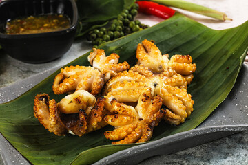 Delicous Grilled octopus with sauce