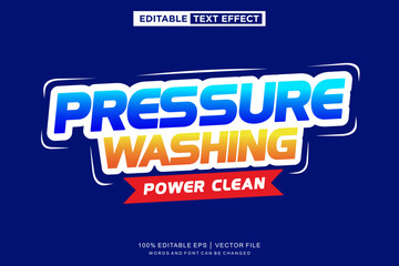 Pressure Washing text effect, Washing editable text