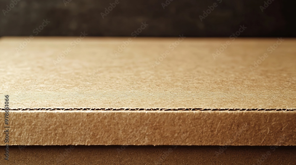 Aufkleber Plain Cardboard Texture : Generative AI