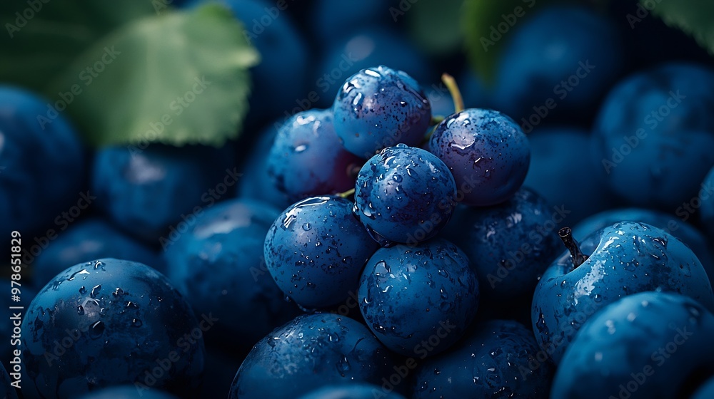 Poster one grape among the heap of plums : generative ai