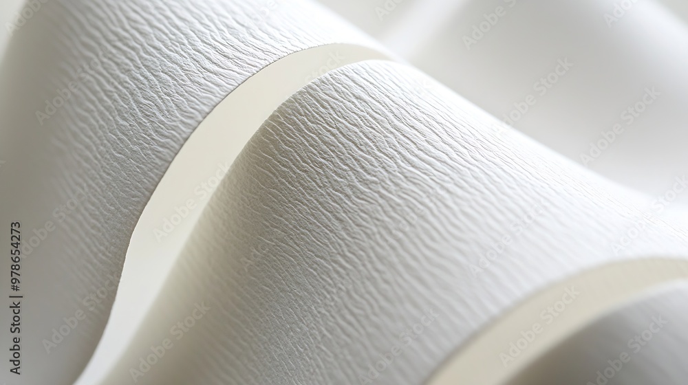 Poster white striped paper texture : generative ai