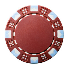 Obraz premium Casino Poker Chips Isolated on Transparent Background with clipping path