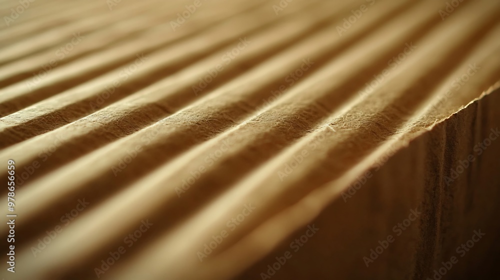 Poster old corrugated cardboard texture : generative ai