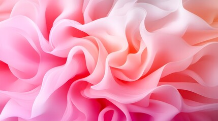Obraz premium Abstract swirling floral design, blush pink and cream color palette, soft focus, dreamy effect, seamless pattern, digital painting with intricate details.