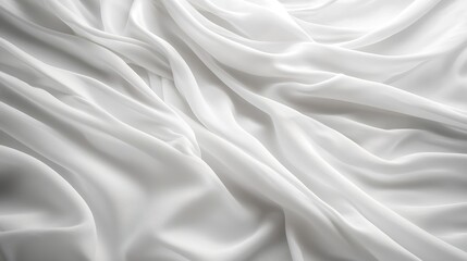 Fototapeta premium White Cotton Fabric Background : Generative AI