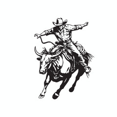 rodeo event vector, rodeo logo