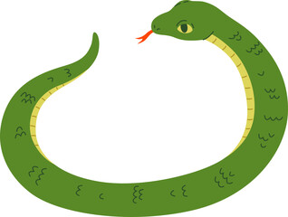 Green snake circle