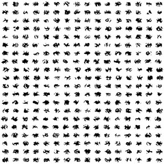 Complex line of alien hieroglyphs symbols