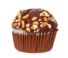 chocolate muffin isolated, png