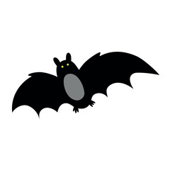 1.eps. Bat Illustration for Halloween Party Preparation