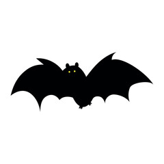 6.eps. Bat Illustration. Halloween Day Party Preparation Concept