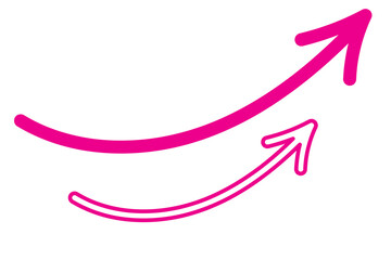 Hand drawn arrows set. Vector doodle icon.