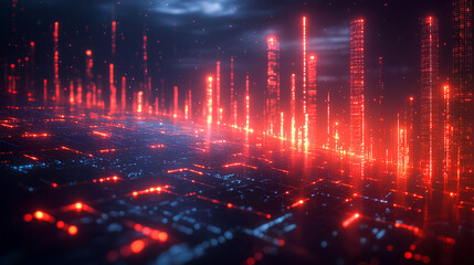 Fototapeta premium Price Drop Business