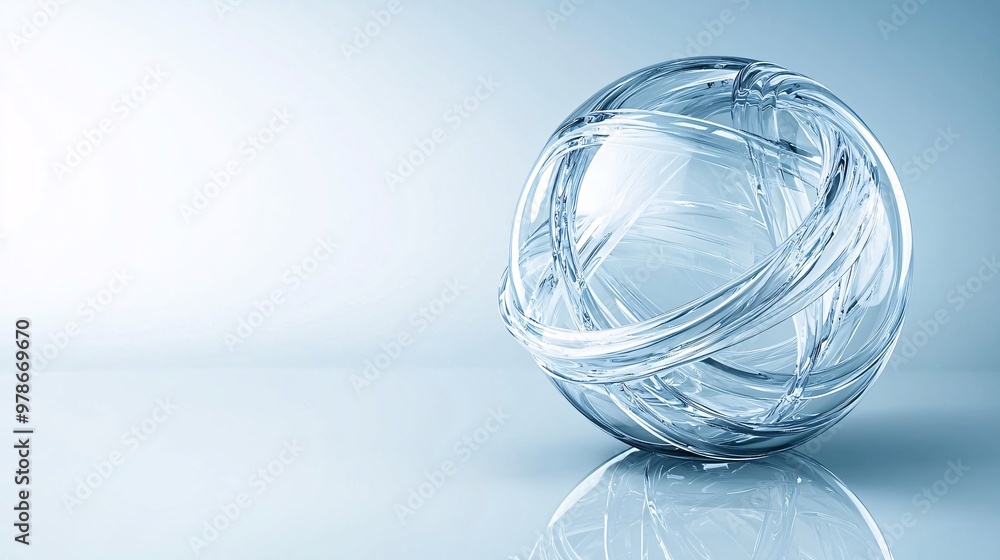 Poster a 3d search engine globe with swirling search queries around it, representing the dynamic nature of 