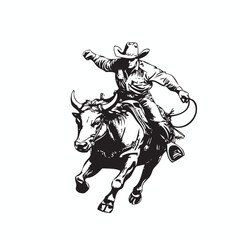 rodeo event vector, rodeo logo