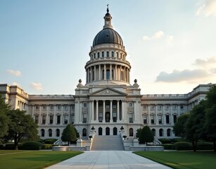 Obraz premium Captivating Architecture: Explore the Majestic Harrisburg Capitol Building