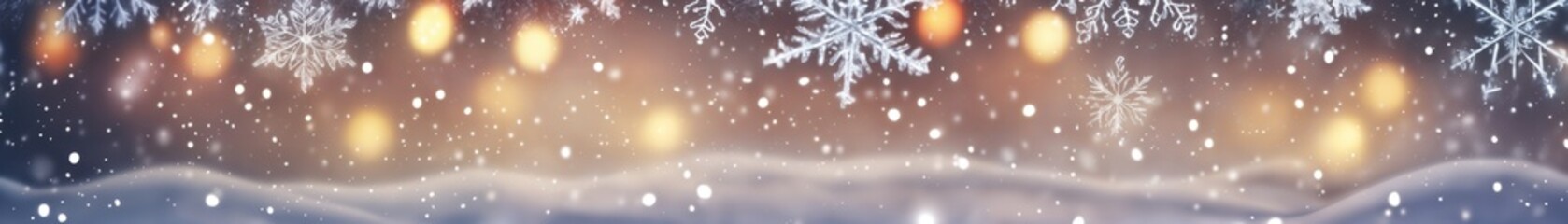 Obraz premium Festive abstract background with bokeh effect for New Year celebration