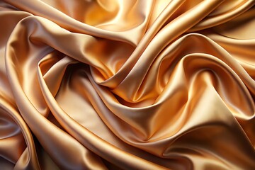 Fototapeta premium Smooth Satin Cloth Pic. Elegant Shiny Fabric Image. Glossy Silk Background Texture.