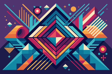 vector illustration of GEOMETRIC BACKGROUND