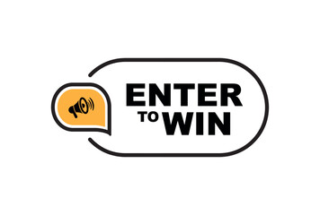 enter to win sign	