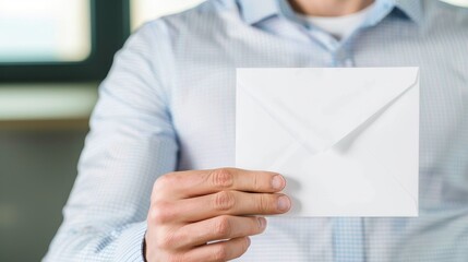 Successful businessmen receive envelopes with salary increases or bonuses, expressing joy and satisfaction. Corporate rewards, financial incentives, and career development concepts