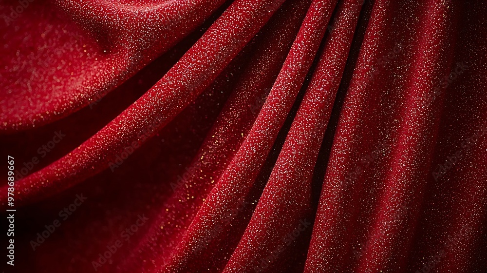 Poster red background : generative ai