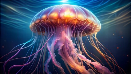 Obraz premium a jellyfish animal nature beautiful background