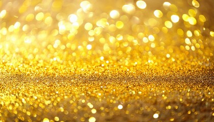 金色のラメ・グリッターの背景画像（Golden glitter background image.）