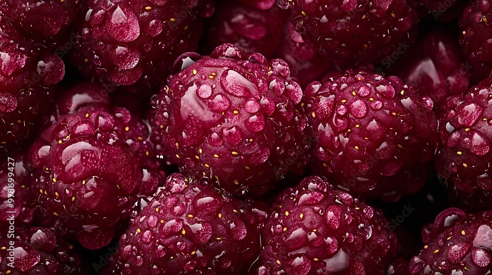 Poster musk strawberries pattern : generative ai