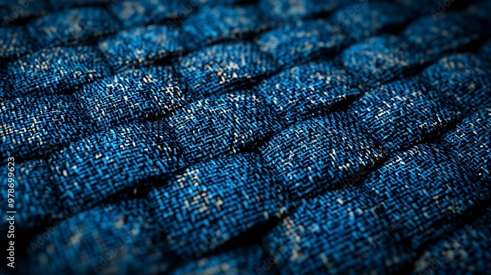 Poster Cotton Fabric Texture Pattern Background : Generative AI