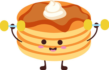 Pancake Doodle Illustration